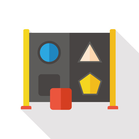 baby educational toy flat iconのイラスト素材