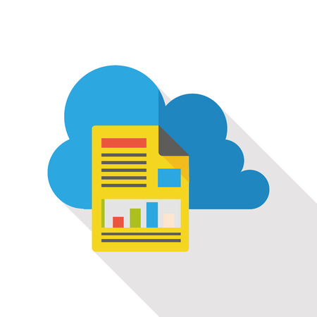 i-cloud internet flat iconのイラスト素材