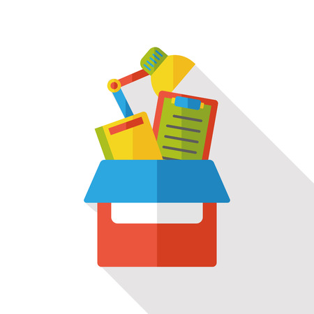 office files flat iconのイラスト素材
