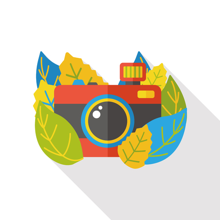 camera film flat iconのイラスト素材