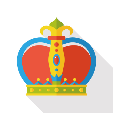 king crown flat iconのイラスト素材