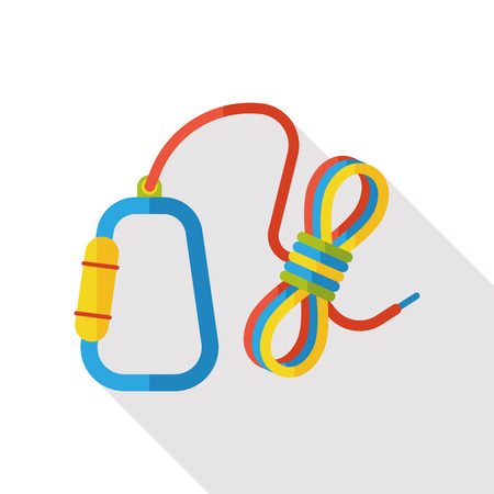camp rope flat iconのイラスト素材