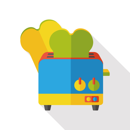 appliance toaster flat iconのイラスト素材