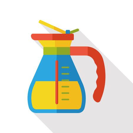 coffee maker kettle flat iconのイラスト素材