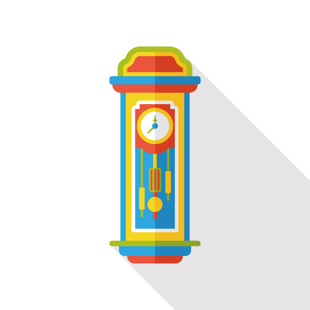 clock furniture flat iconのイラスト素材