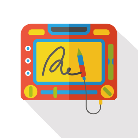 drawing board flat iconのイラスト素材