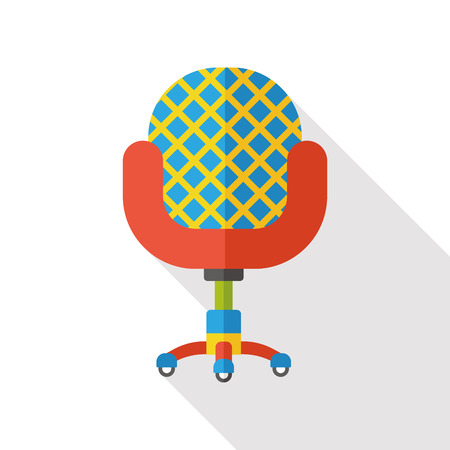 chair furniture flat iconのイラスト素材
