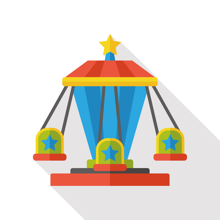 merry-go-round flat iconのイラスト素材