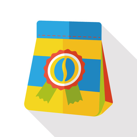 coffee bean flat iconのイラスト素材