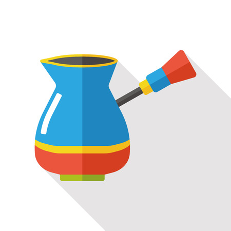 coffee maker kettle flat iconのイラスト素材