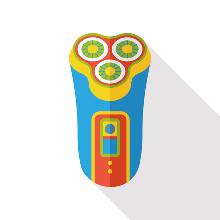 Shavers electric flat iconのイラスト素材