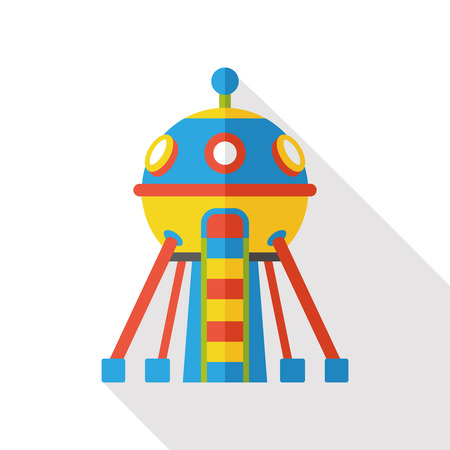 Space machine robot flat iconのイラスト素材