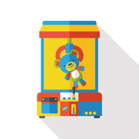 crane machine flat iconのイラスト素材