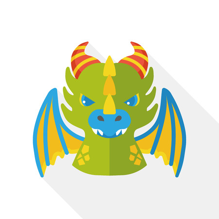 Game devil flat iconのイラスト素材