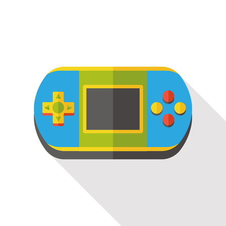 Game consoles flat iconのイラスト素材