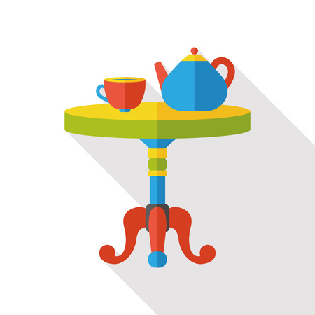 desk table flat iconのイラスト素材