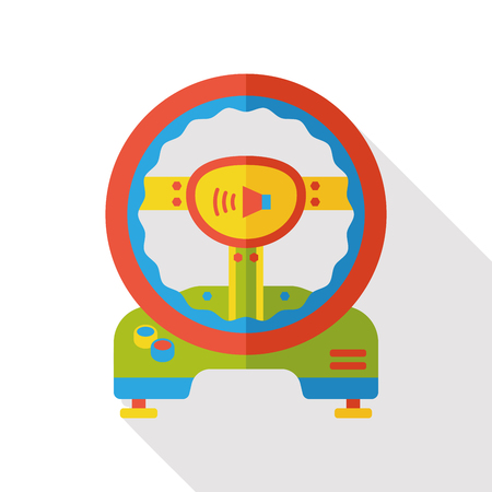 Game consoles flat iconのイラスト素材
