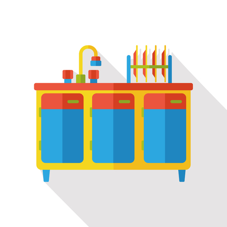 washbasin furniture iconのイラスト素材