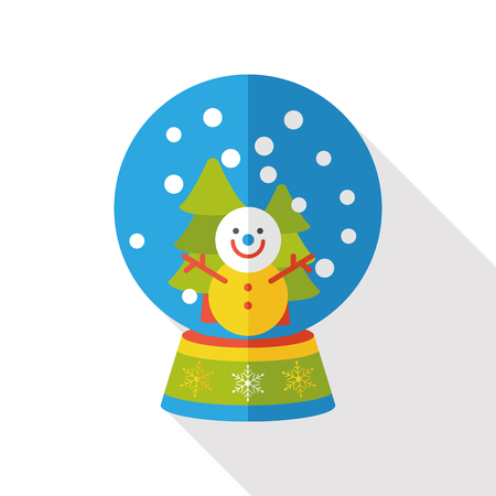 crystal ball flat iconのイラスト素材