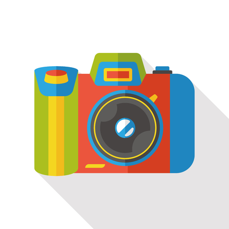 camera appliance flat iconのイラスト素材