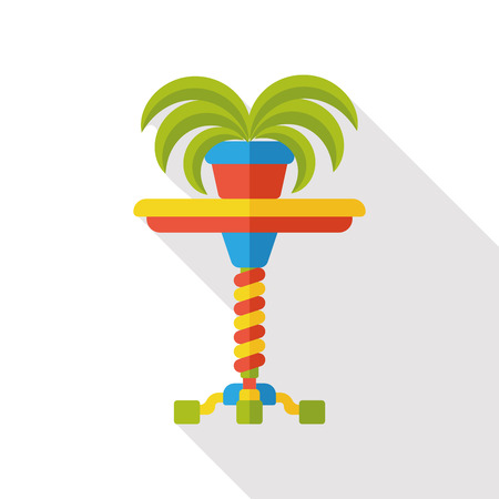 desk table flat iconのイラスト素材