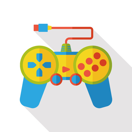 Game consoles flat iconのイラスト素材