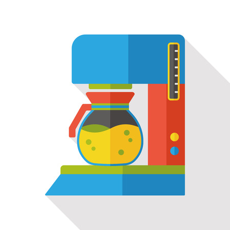coffee maker machine flat iconのイラスト素材