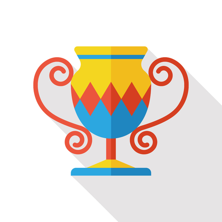 award trophy medal flat iconのイラスト素材