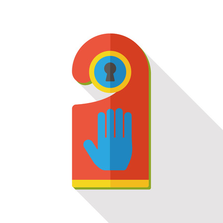Do not disturb sign flat iconのイラスト素材