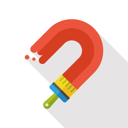 paint brush flat iconのイラスト素材