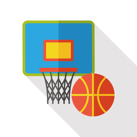 basketball game flat iconのイラスト素材