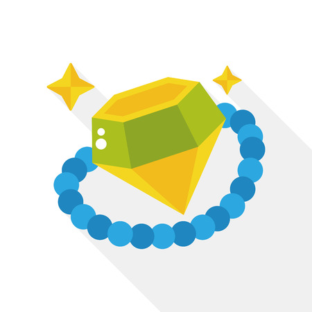 diamond jewlery flat iconのイラスト素材