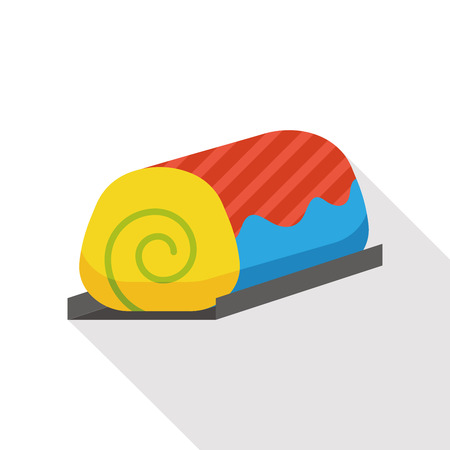 food cake flat iconのイラスト素材