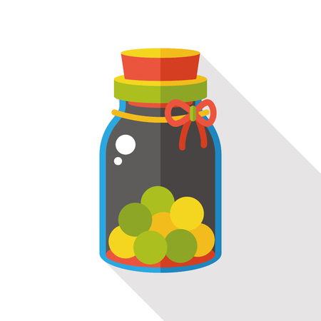 dessert candy flat iconのイラスト素材