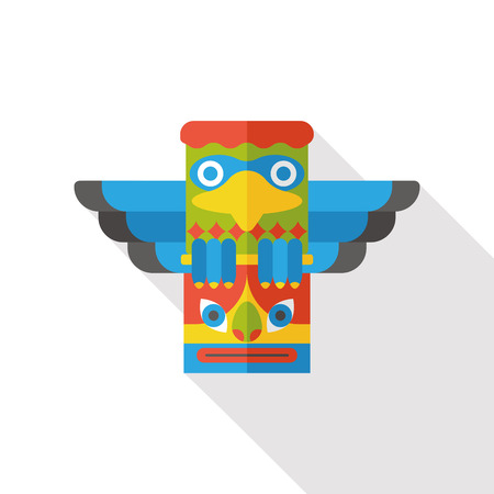 Architectural column flat iconのイラスト素材