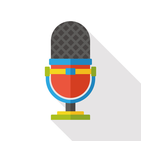 sound record device flat iconのイラスト素材