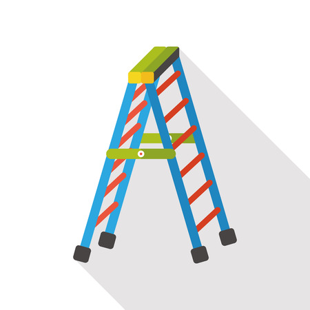 stairs ladder flat iconのイラスト素材