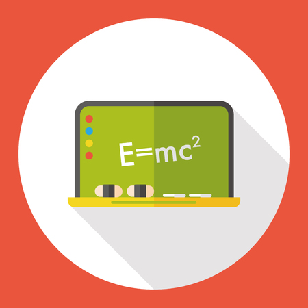 blackboard flat iconのイラスト素材