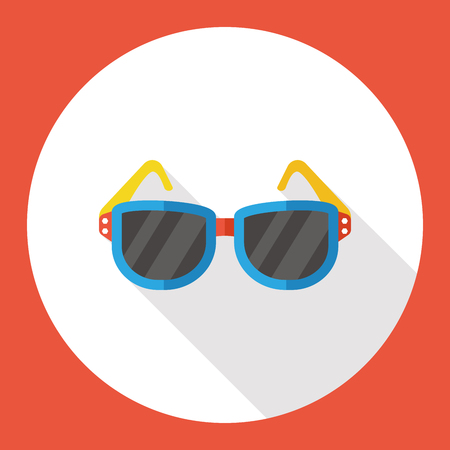 accessory sunglasses flat iconのイラスト素材