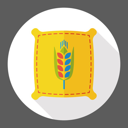 plant seed flat iconのイラスト素材