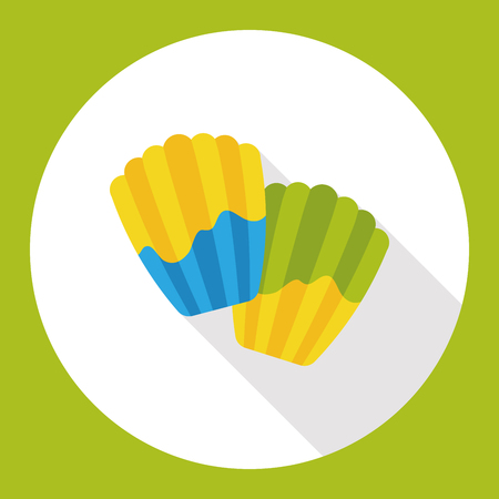 food cake flat iconのイラスト素材