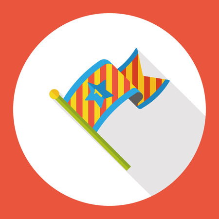 award flag flat iconのイラスト素材