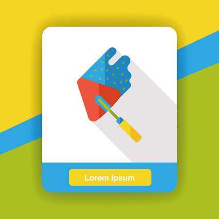 tool paintbrush flat iconのイラスト素材