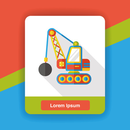 truck transportation flat iconのイラスト素材