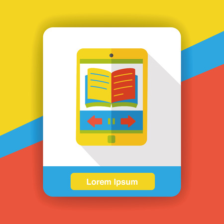 multimedia cellphone flat iconのイラスト素材