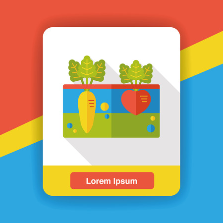 plant vegetable flat iconのイラスト素材