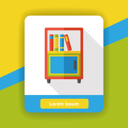 closet cabinet flat iconのイラスト素材