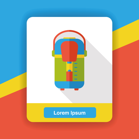 electric water kettle flat iconのイラスト素材