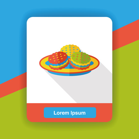 food dessert flat iconのイラスト素材