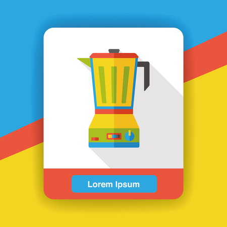 appliances juicer flat iconのイラスト素材